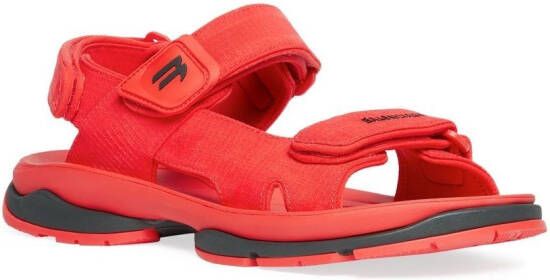 Balenciaga Tourist sandalen met klittenband Rood