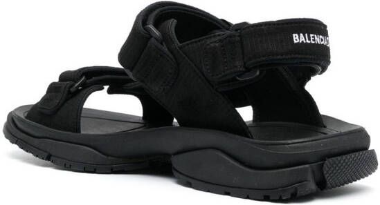 Balenciaga Tourist sandalen met klittenband Zwart