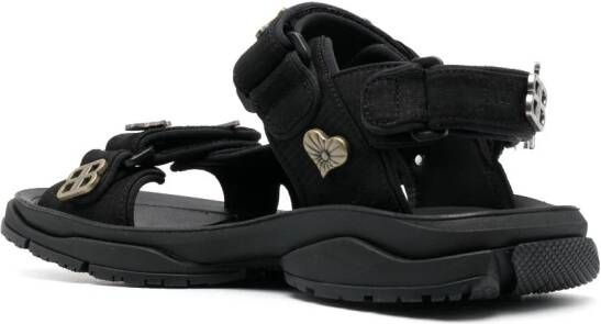 Balenciaga Tourist sandalen met klittenband Zwart