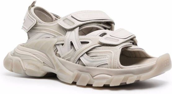 Balenciaga Track sandalen met klittenband Beige