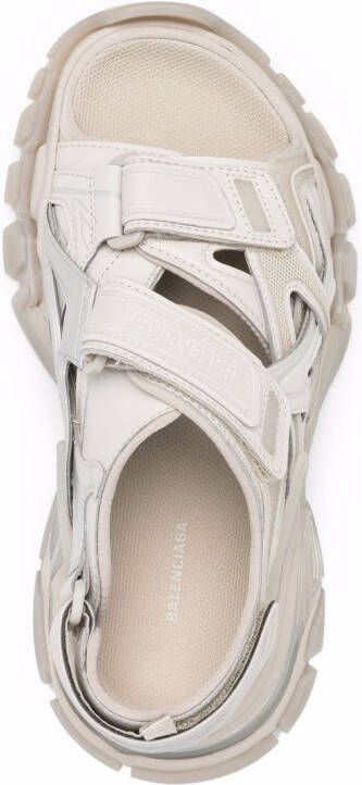 Balenciaga Track sandalen met klittenband Beige