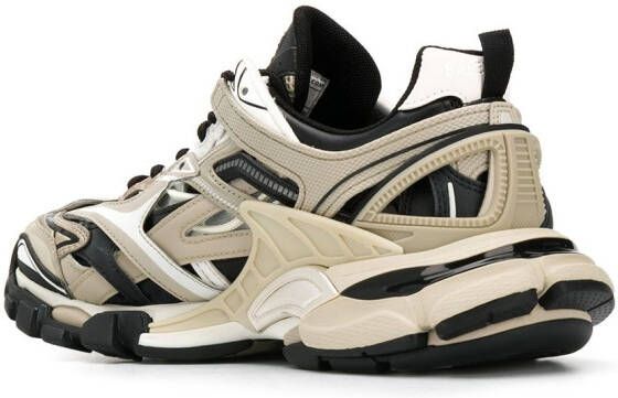 Balenciaga Track.2 sneakers dames rubber Stof polyurethaan Polyester 34  Beige - Schoenen.nl