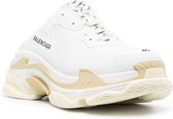 Balenciaga Triple S sneakers van imitatieleer Wit