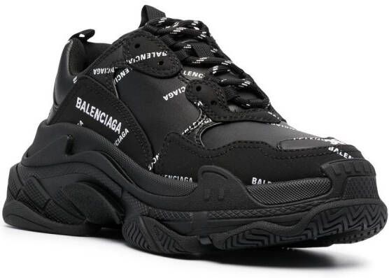 Triple black store balenciaga