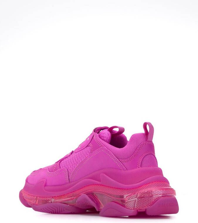 Balenciaga Triple S sneakers met doorzichtige zool Roze
