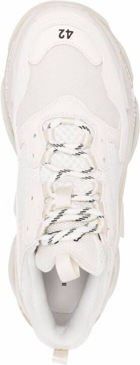 Balenciaga Triple S sneakers met doorzichtige zool Wit
