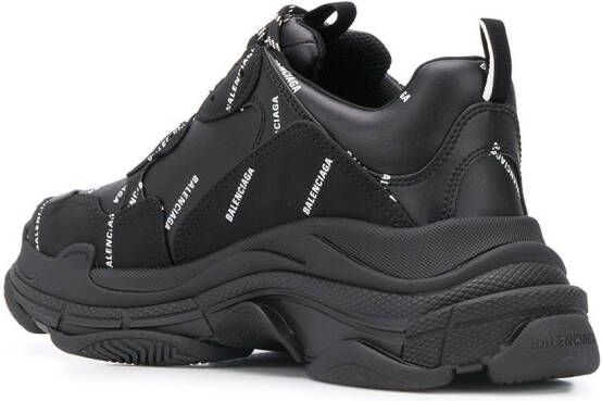 Balenciaga Triple S sneakers met logo Zwart