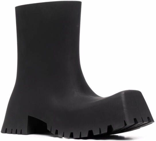 Balenciaga Trooper rubberen laarzen Zwart
