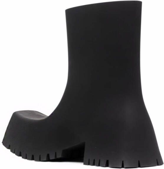 Balenciaga Trooper rubberen laarzen Zwart