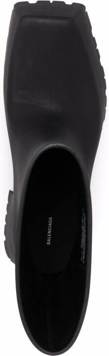 Balenciaga Trooper rubberen laarzen Zwart