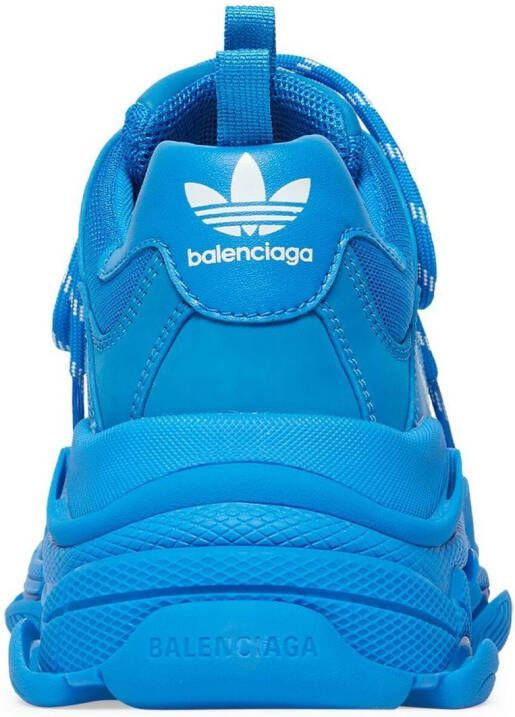 Balenciaga x adidas Triple S sneakers Blauw
