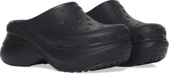 Balenciaga x Crocs muiltjes met plateauzool Zwart