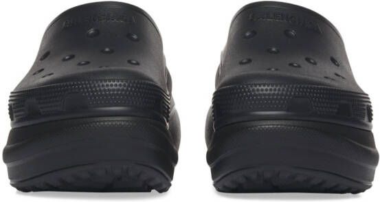Balenciaga x Crocs muiltjes met plateauzool Zwart