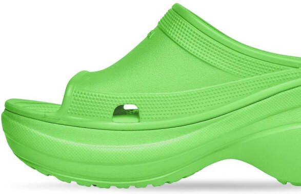 Balenciaga Pool Crocs™ sandalen Groen
