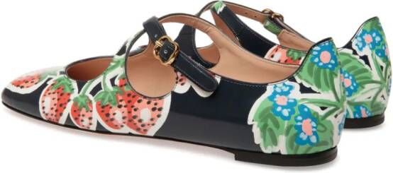 Bally Baunty leren ballerina's Zwart