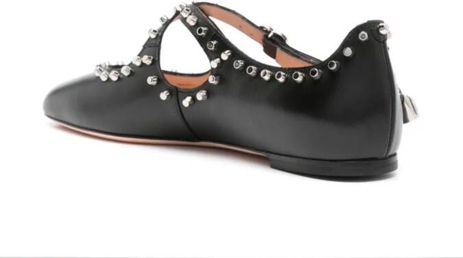 Bally Baunty ballerina's met studs Zwart