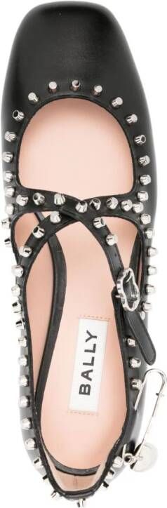 Bally Baunty ballerina's met studs Zwart