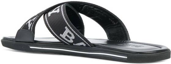 Bally Bonks sandalen met logoband Zwart