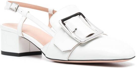 Bally Slingback pumps met gespdetail Wit