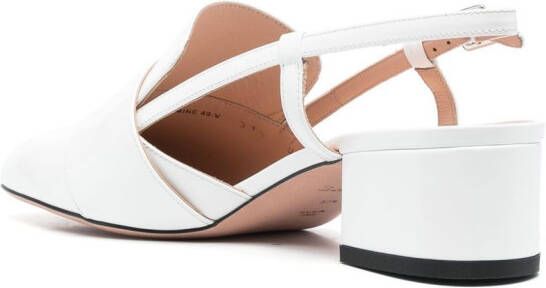 Bally Slingback pumps met gespdetail Wit