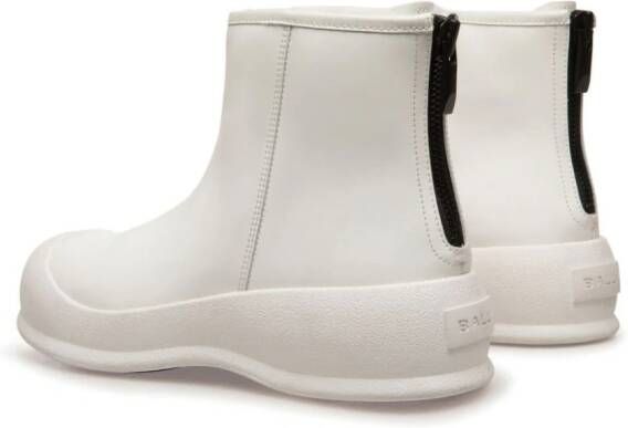 Bally Carsey laarzen met rits Wit
