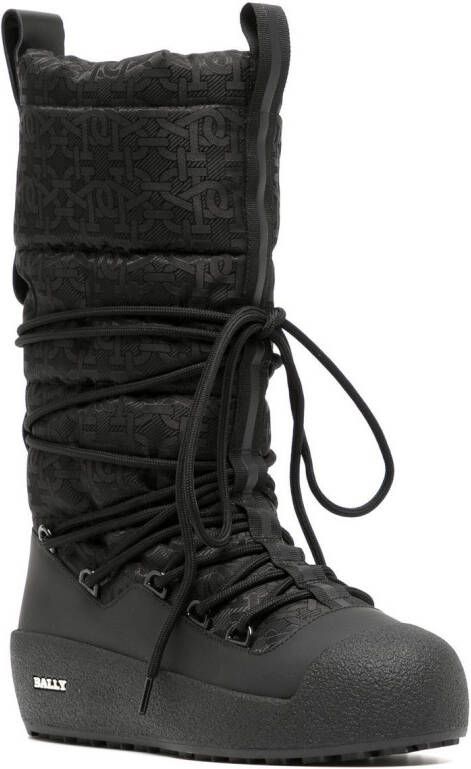 Bally Cathye laarzen Zwart