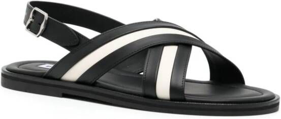 Bally Glide leren sandalen Zwart