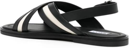 Bally Leren sandalen Zwart