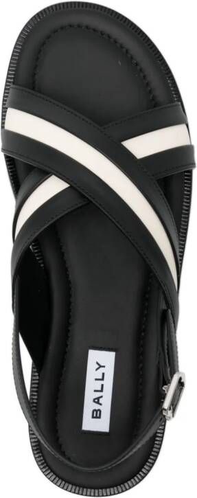 Bally Glide leren sandalen Zwart