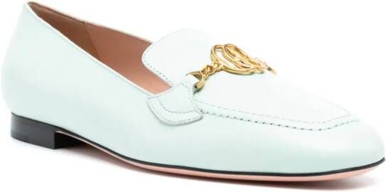 Bally Daily Emblem leren loafers Groen