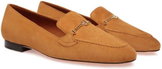 Bally Daily Emblem suède loafers Geel