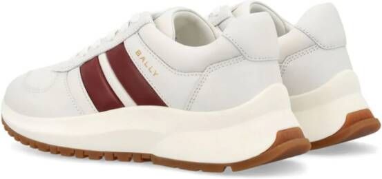 Bally Darsyl gestreepte leren sneakers Wit