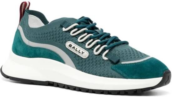 Bally Daryel sneakers met mesh vlak Groen