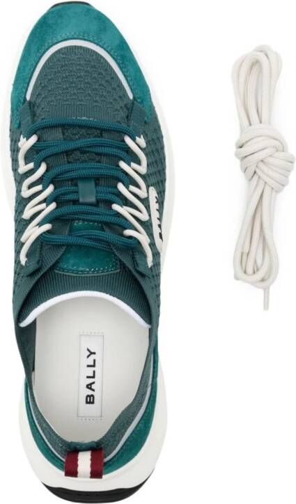 Bally Daryel sneakers met mesh vlak Groen