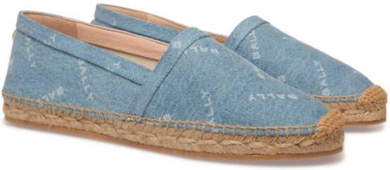 Bally Espadrilles met logoplakkaat Blauw