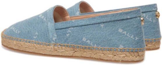 Bally Espadrilles met logoplakkaat Blauw