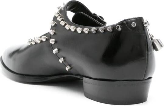 Bally Gerwin leren loafers met studs Zwart