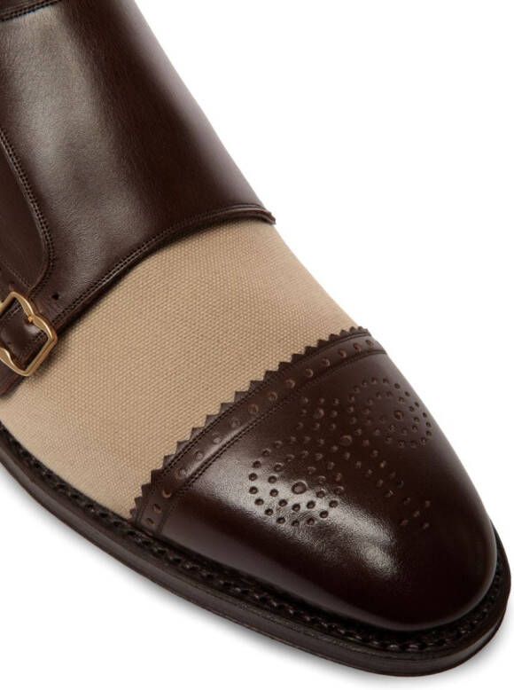 Bally Leren gespschoenen Bruin