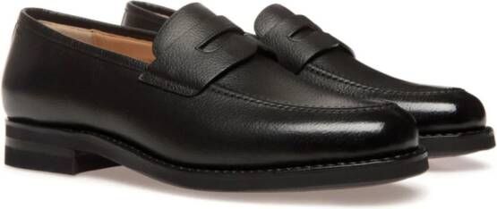 Bally Loafers van bewerkt leer Zwart