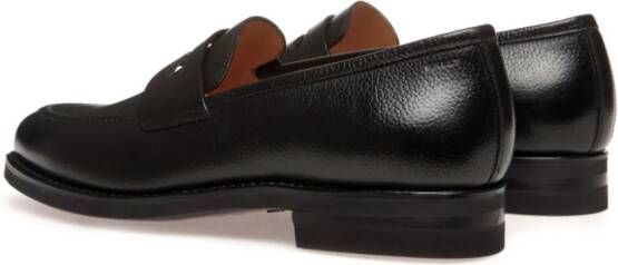 Bally Loafers van bewerkt leer Zwart