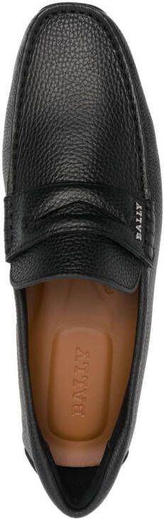 Bally Loafers met textuur Zwart