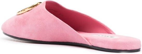Bally Gylon leren slippers Roze