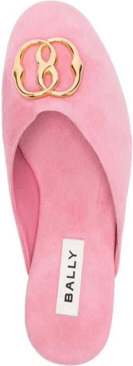 Bally Gylon leren slippers Roze