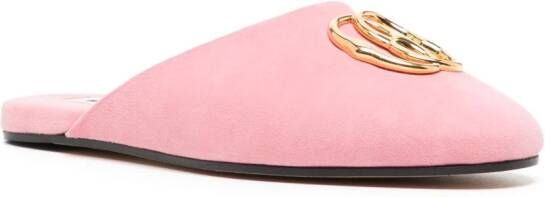 Bally Gylon leren slippers Roze