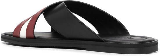 Bally Jaabir sandalen met streepdetail Zwart