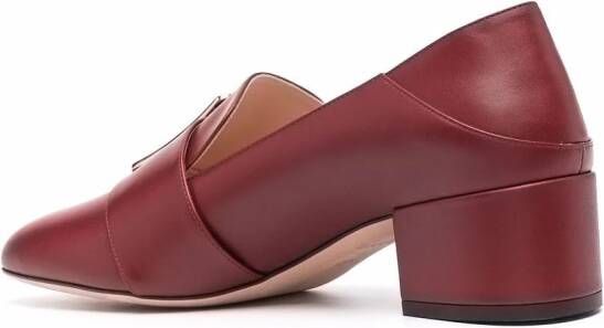 Bally Janelle loafers met blokhak Rood