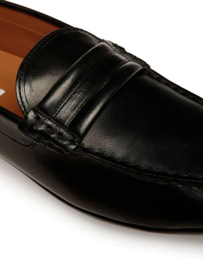 Bally Kerbs leren loafers Zwart