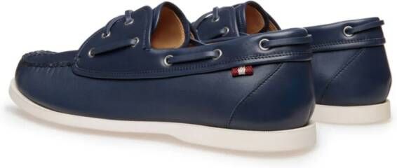 Bally Leren bootschoenen Blauw