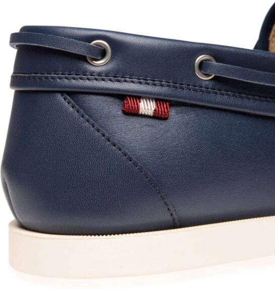 Bally Leren bootschoenen Blauw