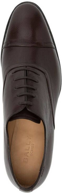 Bally Leren Oxford schoenen Bruin